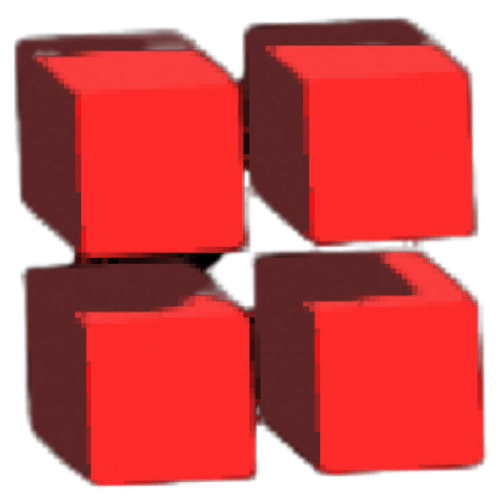 Red square blocks